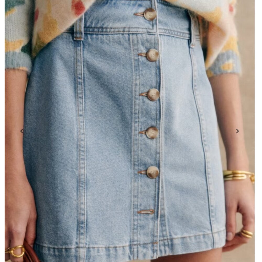 Sezane | Denim Mini-Skirt, the "Savine" | Size 38 (US 6) | Like New